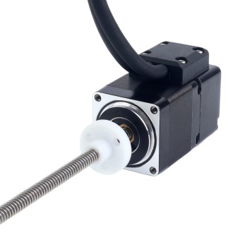 Motor paso a paso lineal Acme externo Nema 11 1,0A 32,2mm Stack con encoder incremental óptico 1000PPR