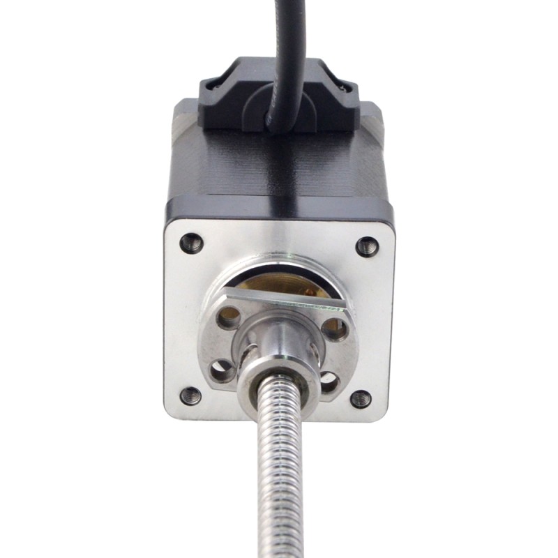 NEMA 14 Motor lineal de tornillo de bola externo 1.5A 47mm Cable de tornillo de pila 2mm(0.07874)