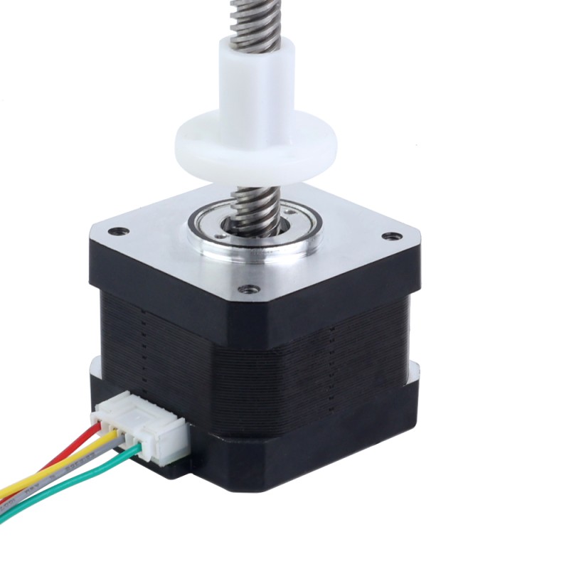 Nema 17 Pila externa de 34mm Cable de 0,4A 8mm(0,31496") Longitud 150mm - 17E13S0404MB4-150RS | StepperOnline