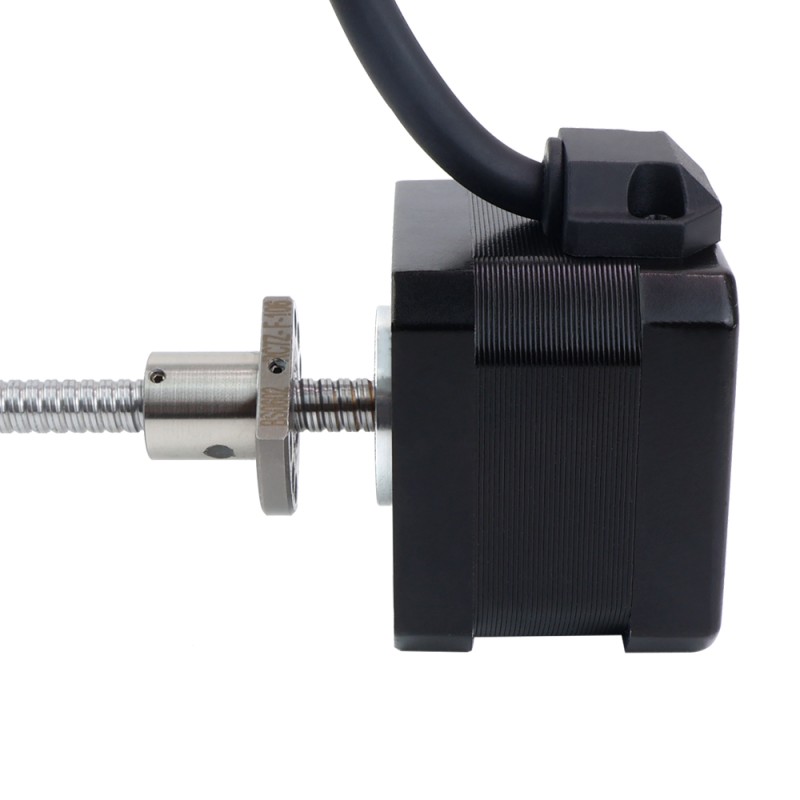 NEMA 17 Tornillo de bola externo Motor lineal 1.5A 34mm Tornillo de pila Cable 2mm(0.07874)