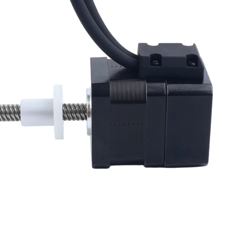 Nema 17 Externa Pila 34mm 1,68A Paso 8mm(0,31496") Longitud 200mm con Encoder Optico Incremental 1000PPR - 17E13S1684MB4-200RS-OE1K | StepperOnline