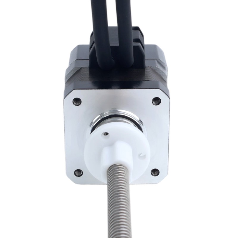 Nema 17 Externa Pila 34mm 1,68A Paso 8mm(0,31496") Longitud 200mm con Encoder Optico Incremental 1000PPR - 17E13S1684MB4-200RS-OE1K | StepperOnline