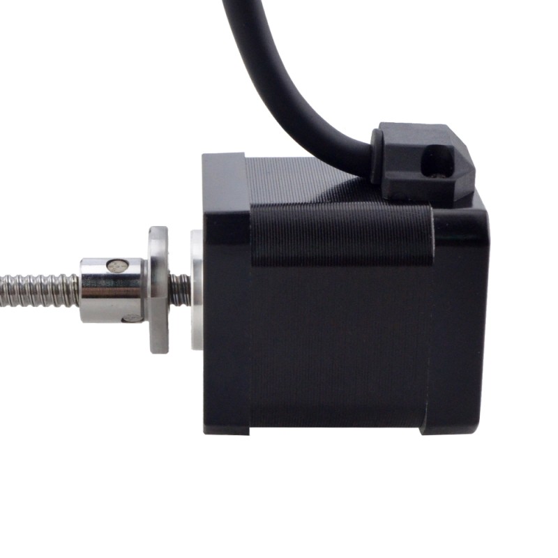 NEMA 17 Tornillo de bola externo Motor lineal 2.5A 48mm Tornillo de pila Cable 2mm(0.07874)