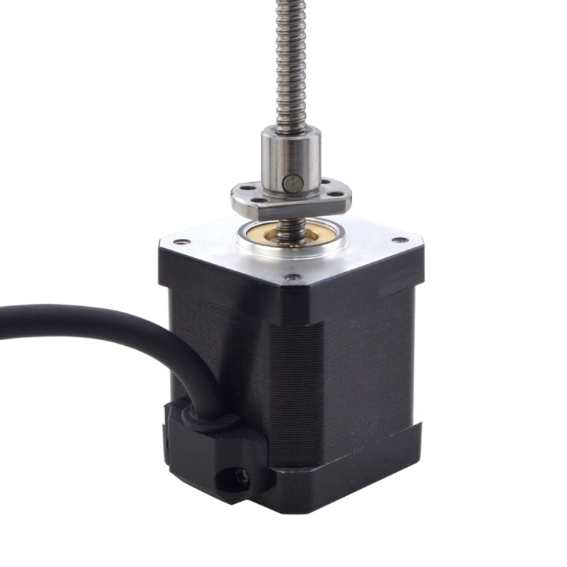 NEMA 17 Tornillo de bola externo Motor lineal 2.5A 48mm Tornillo de pila Cable 2mm(0.07874)