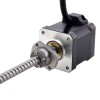 NEMA 17 Tornillo de bola externo Motor lineal 2.5A 48mm Tornillo de pila Cable 8mm(0.3150)
