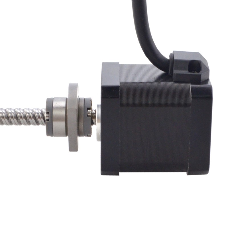 NEMA 17 Tornillo de bola externo Motor lineal 2.5A 48mm Tornillo de pila Cable 8mm(0.3150)