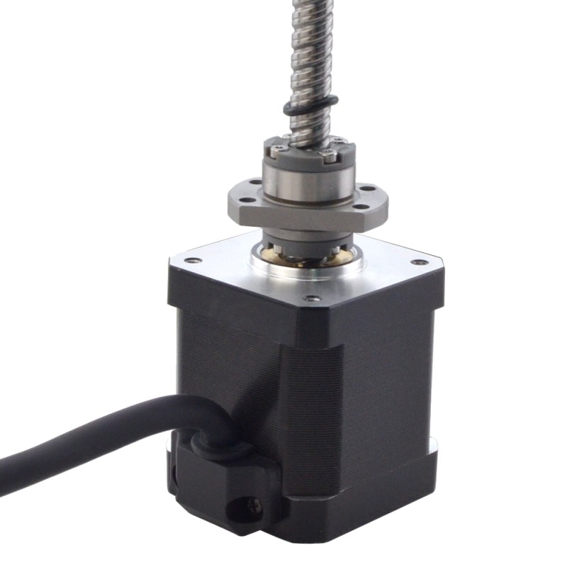NEMA 17 Tornillo de bola externo Motor lineal 2.5A 48mm Tornillo de pila Cable 8mm(0.3150)