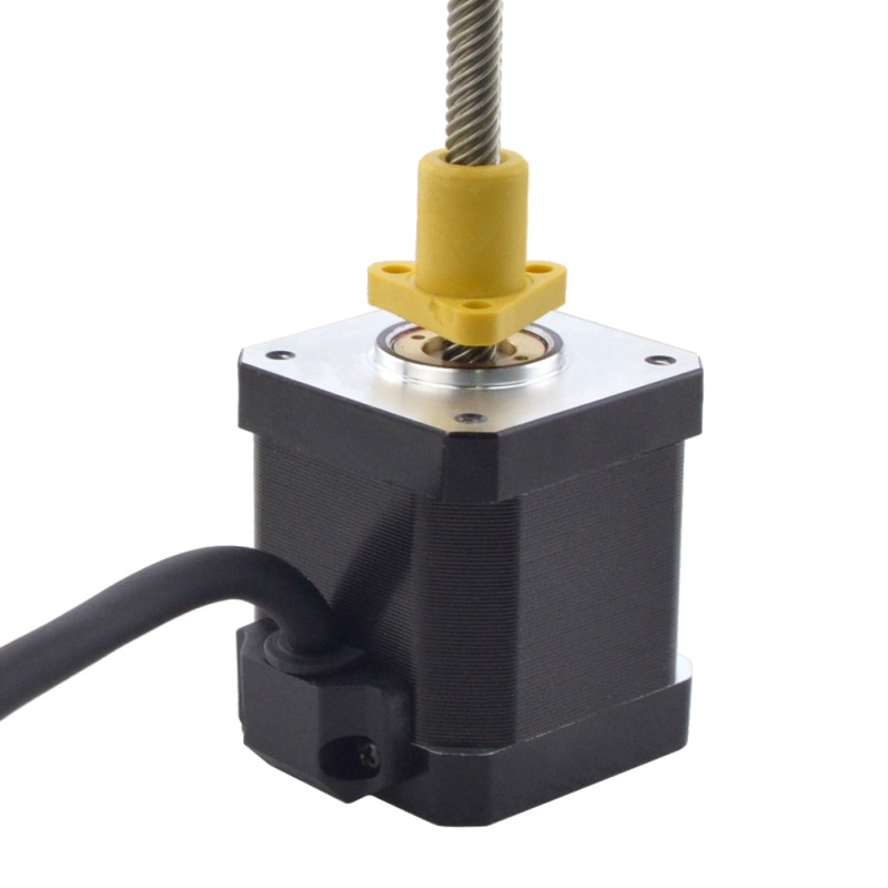 Motor lineal Acme externo NEMA 17 2.5A 48mm Cable de tornillo de pila 12.7mm(0.5)