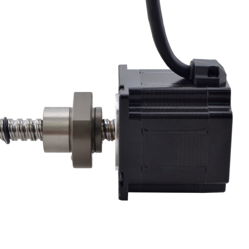 NEMA 23 Motor lineal de tornillo de bola externo 3.0A 56mm Cable de tornillo de pila 5mm(0.1969)