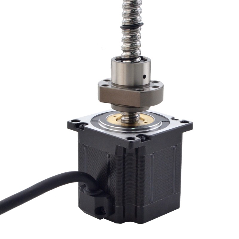NEMA 23 Motor lineal de tornillo de bola externo 3.0A 56mm Cable de tornillo de pila 5mm(0.1969)