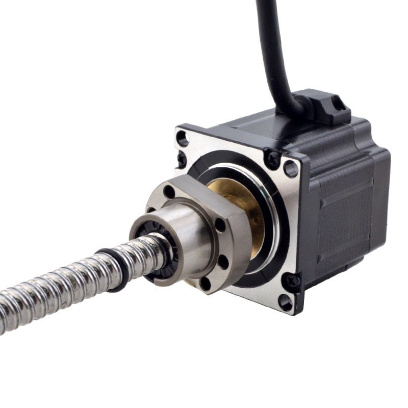 NEMA 23 Motor lineal de tornillo de bola externo 3.0A 56mm Cable de tornillo de pila 5mm(0.1969)