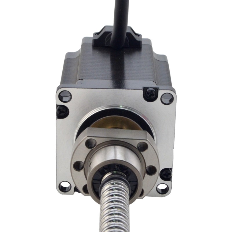 NEMA 23 Motor lineal de tornillo de bola externo 4.0A 76mm Cable de tornillo de pila 5mm(0.1969") - 23E30S4004BVL5-200RS | StepperOnline
