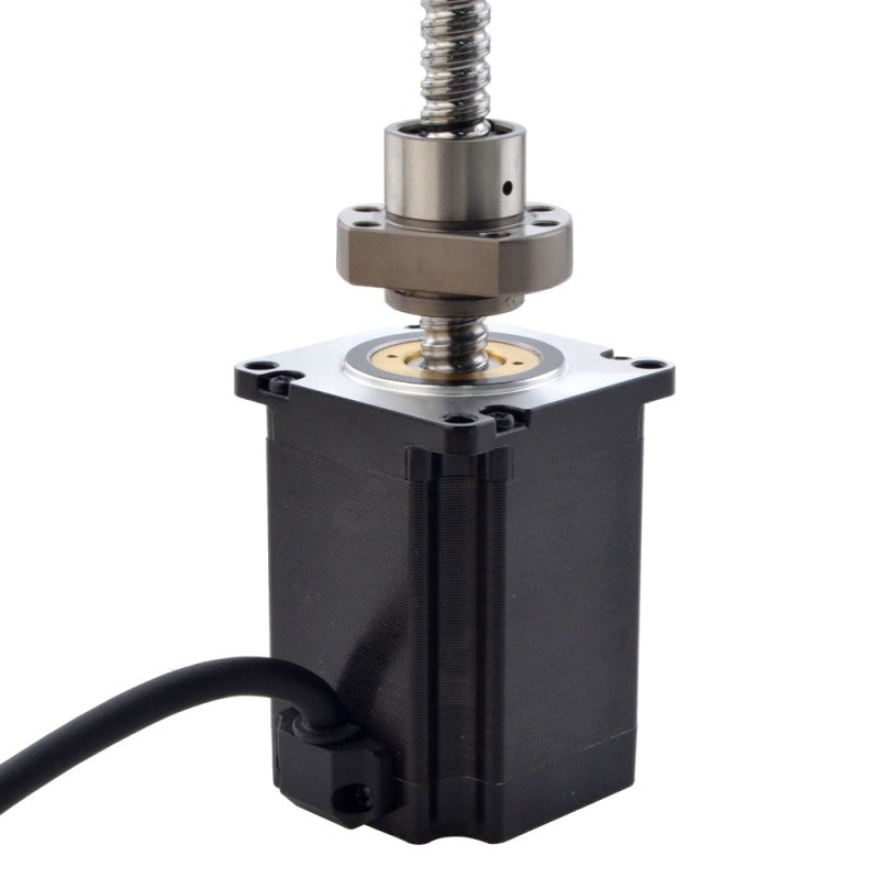 NEMA 23 Motor lineal de tornillo de bola externo 4.0A 76mm Cable de tornillo de pila 5mm(0.1969") - 23E30S4004BVL5-200RS | StepperOnline