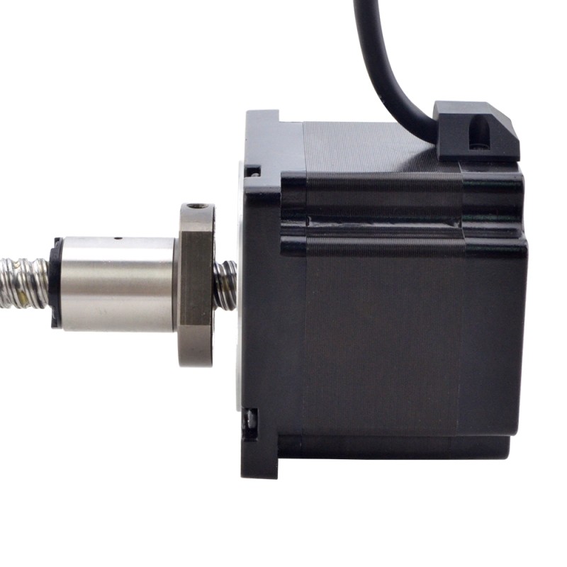 NEMA 34 Motor lineal de tornillo de bola externo 4.5Nm(637.25oz.in) 5.5A 76mm Cable de tornillo de pila 10mm(0.3937)