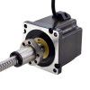 NEMA 34 Motor lineal de tornillo de bola externo 4.5Nm(637.25oz.in) 5.5A 76mm Cable de tornillo de pila 10mm(0.3937)