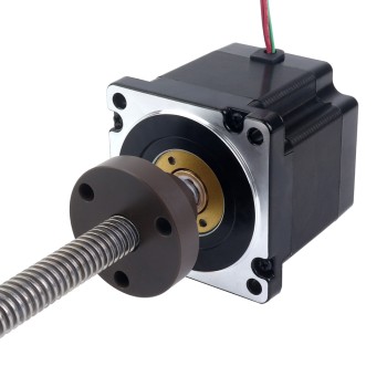 Motor paso a paso lineal Acme externo NEMA 34, 5,5A, 76mm, cable de tornillo de 6,35mm(0,25"), longitud del cable 250mm