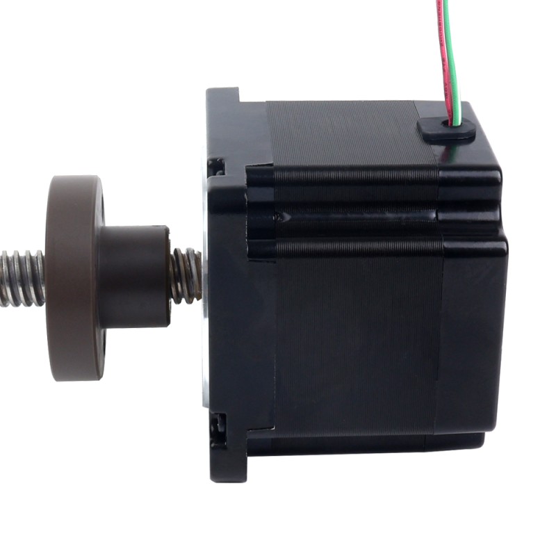 Motor paso a paso lineal Acme externo NEMA 34, 5,5A, 76mm, cable de tornillo de 6,35mm(0,25"), longitud del cable 250mm - 34E31S5504RK5-250RS | StepperOnline
