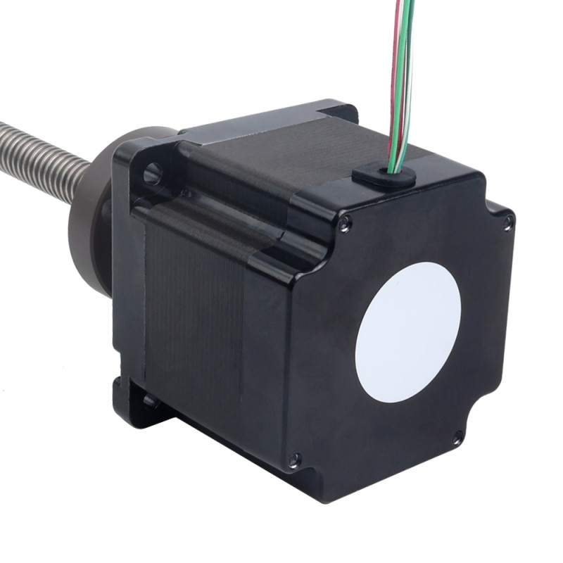 Motor paso a paso lineal Acme externo NEMA 34, 5,5A, 76mm, cable de tornillo de 6,35mm(0,25"), longitud del cable 250mm - 34E31S5504RK5-250RS | StepperOnline
