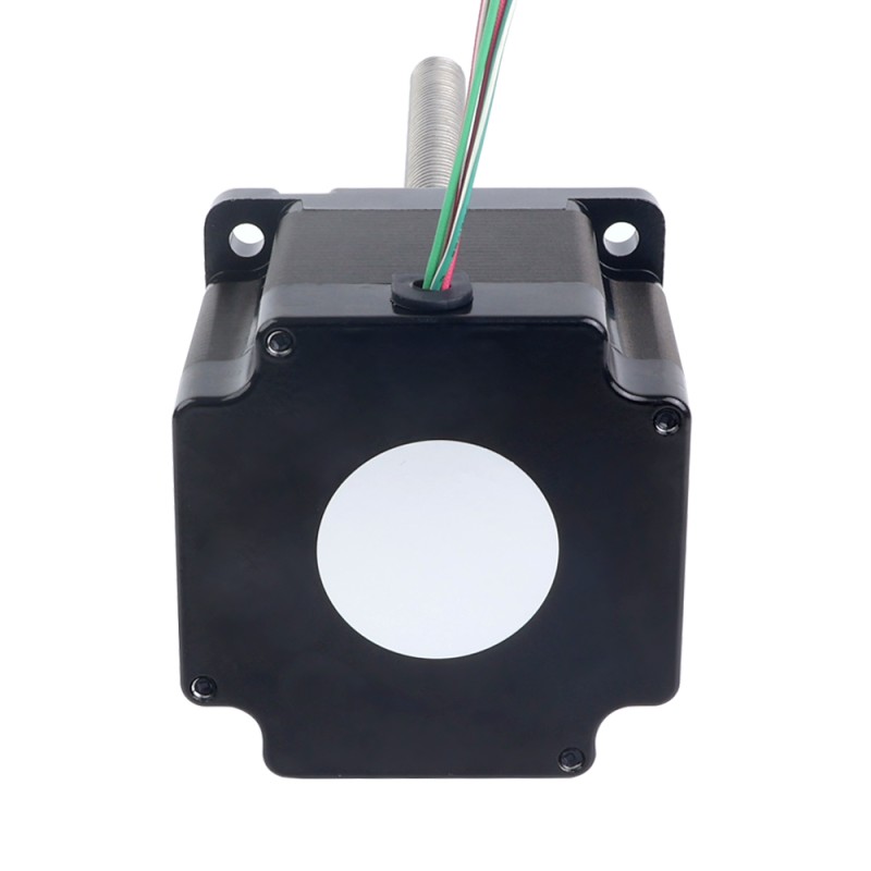 Motor paso a paso lineal Acme externo NEMA 34, 5,5A, 76mm, cable de tornillo de 6,35mm(0,25"), longitud del cable 250mm - 34E31S5504RK5-250RS | StepperOnline