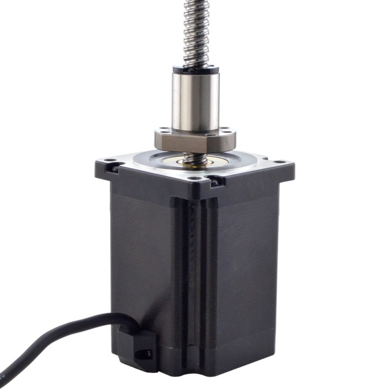 NEMA 34 Motor lineal de tornillo de bola externo 8Nm(1132.90oz.in) 6.0A 114mm Cable de tornillo de pila 10mm(0.3937)