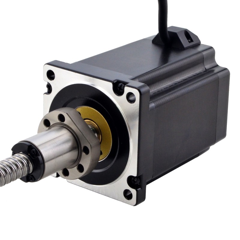 NEMA 34 Motor lineal de tornillo de bola externo 8Nm(1132.90oz.in) 6.0A 114mm Cable de tornillo de pila 10mm(0.3937)