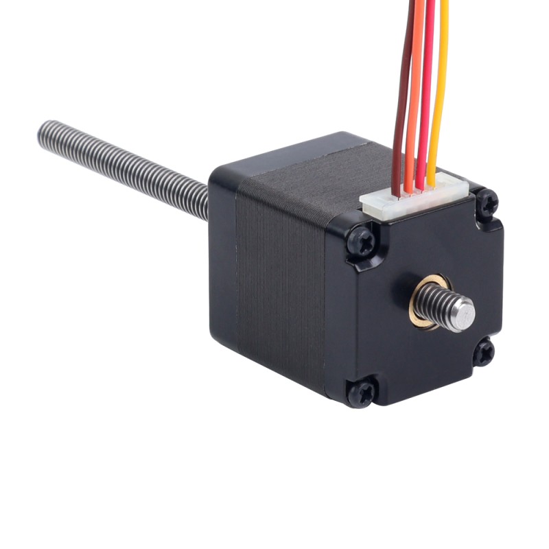 Nema 11 No cautivo Pila de 34mm Cable de 0,75A 2mm(0,07874") Longitud 100mm - 11N13S0754AA4-100RS | StepperOnline