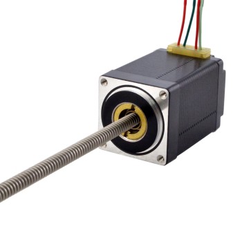 Motor lineal Acme no cautivo NEMA 11 1.0A 46mm Cable de tornillo de pila 1.27mm(0.05")