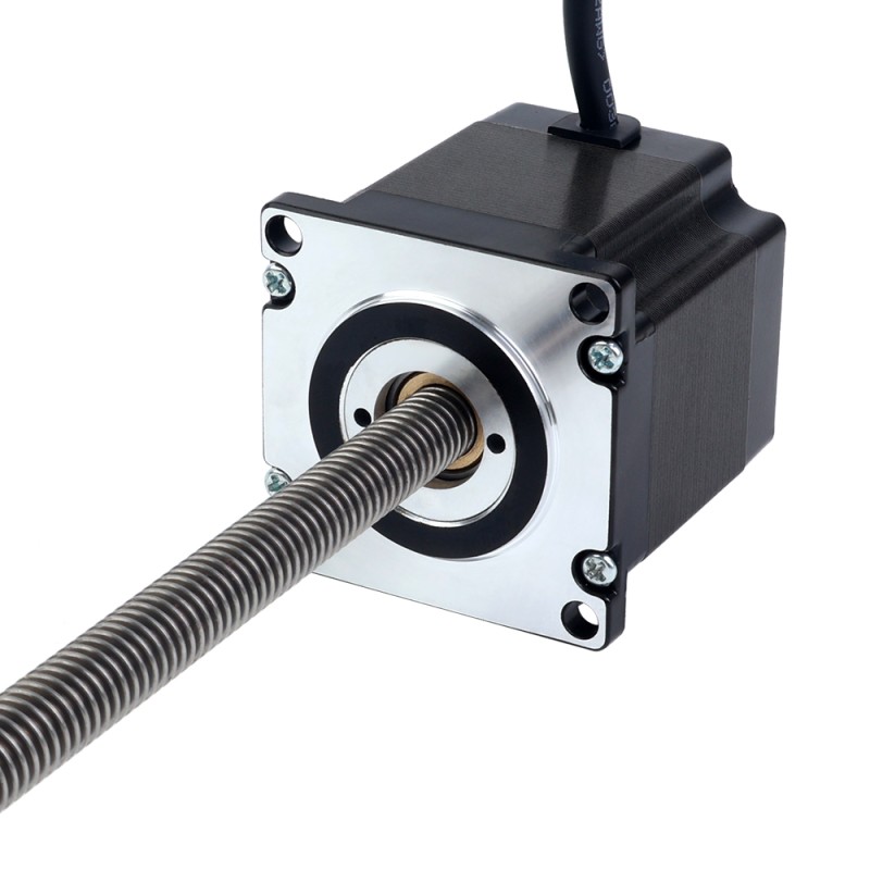 Nema 23 No cautivo Pila de 56mm Cable 2.0A 2mm(0,07874") Longitud 250mm - 23N22S2004AJ4-250RS | StepperOnline