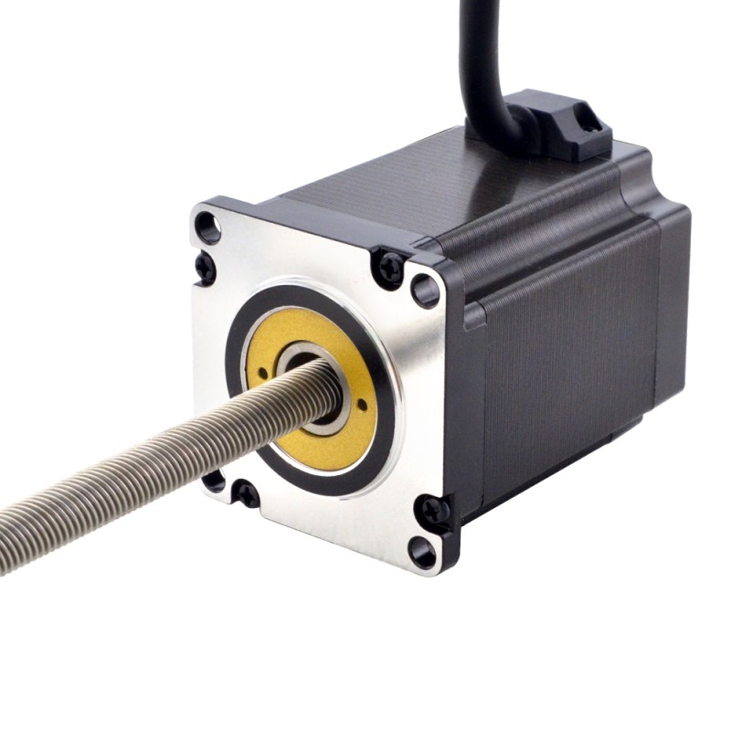 Motor lineal Acme no cautivo NEMA 23 4.0A 75mm Cable de tornillo de pila 10,16mm(0,4)