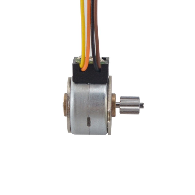 Φ15x12mm PM Motor paso a paso 18 grados 3.43mN.m(0.486oz.in) 0.4A 4 cables
