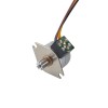 Φ15x12mm PM Motor paso a paso 18 grados 3.43mN.m(0.486oz.in) 0.4A 4 cables