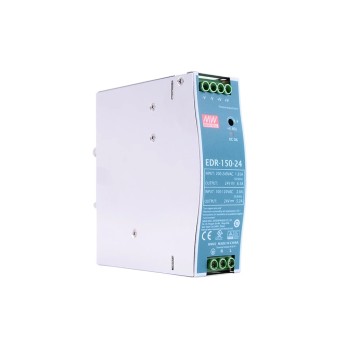 EDR-150-24 MEANWELL 150W 24VDC 5.2A 115VAC/6.5A 230VAC Salida única Industrial CARRIL DIN