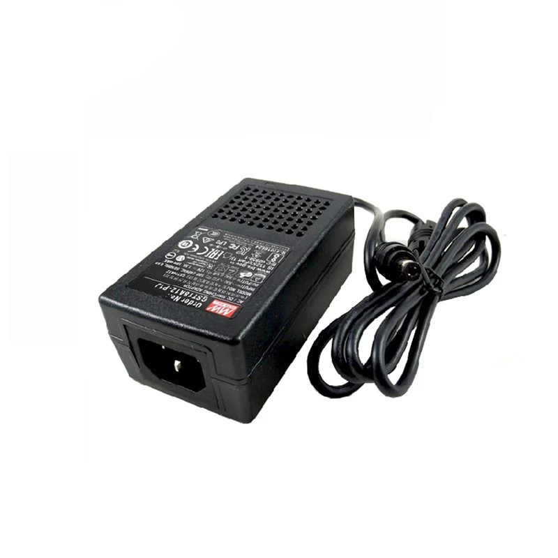 GST18A12-P1J MEANWELL 18W 12VDC 1.5A 115/230VACAC-DCAdaptador industrialVerde confiable