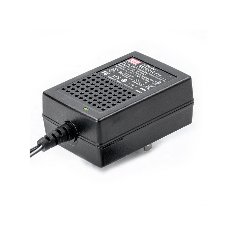 GST25U12-P1J MEANWELL 25W 12VDC 2.08A 115/230VACAC-DCAdaptador industrialVerde confiable