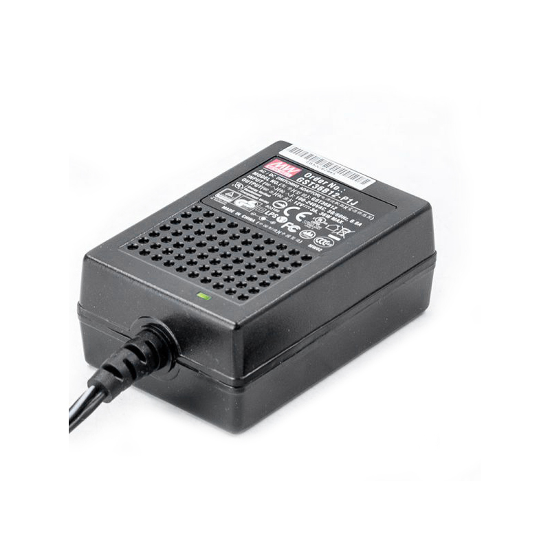 GST36B12-P1J MEANWELL 36W 12VDC 3A 115/230VACAC-DCAdaptador industrialVerde confiable