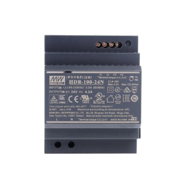100.8W 24VDC 4.2A 115/230VAC Fuente de Alimentación de riel DIN con forma escalonada ultradelgada