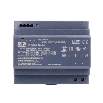 24VDC 5.31A 127.4W 115VAC/6.25A 150W 230VAC Fuente de Alimentación de carril DIN