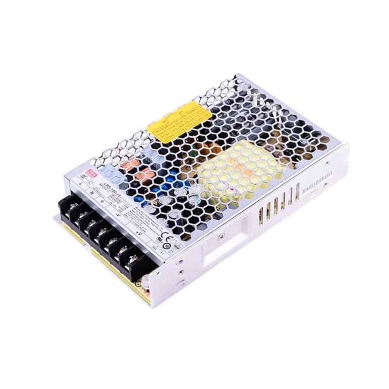 LRS-150-15 MEANWELL 150W 15VDC 10A 115/230VAC Fuente deAlimentación conmutada cerrada