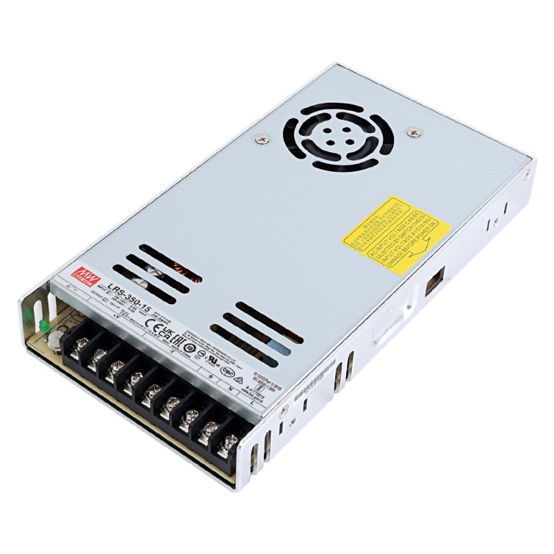 LRS-350-15 MEANWELL 348W 15VDC 23.2A 115/230VAC Fuente deAlimentación conmutada cerrada