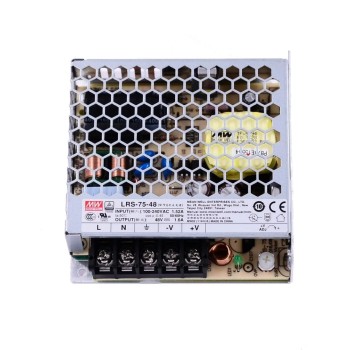 LRS-75-48 MEANWELL 76.8W 48VDC 1.6A 115/230VAC Fuente de Alimentación conmutada cerrada