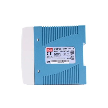 MDR-10-12  10W 12VDC 0.84A 115/230VAC Fuente de Alimentación industrial de riel DIN de salida única