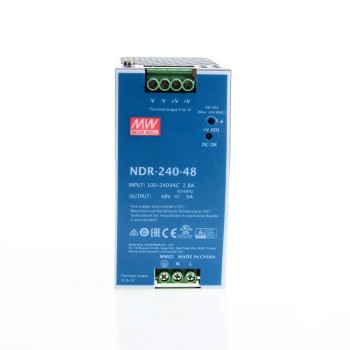 NDR-240-48 MEANWELL 240W 48VDC 5A 115/230VAC Salida única Industrial CARRIL DIN