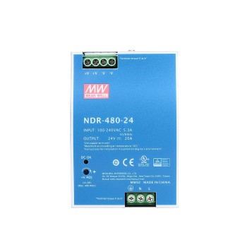 NDR-480-24 MEANWELL 480W 24VDC 20A 115/230VAC Fuente de Alimentación para carril DIN