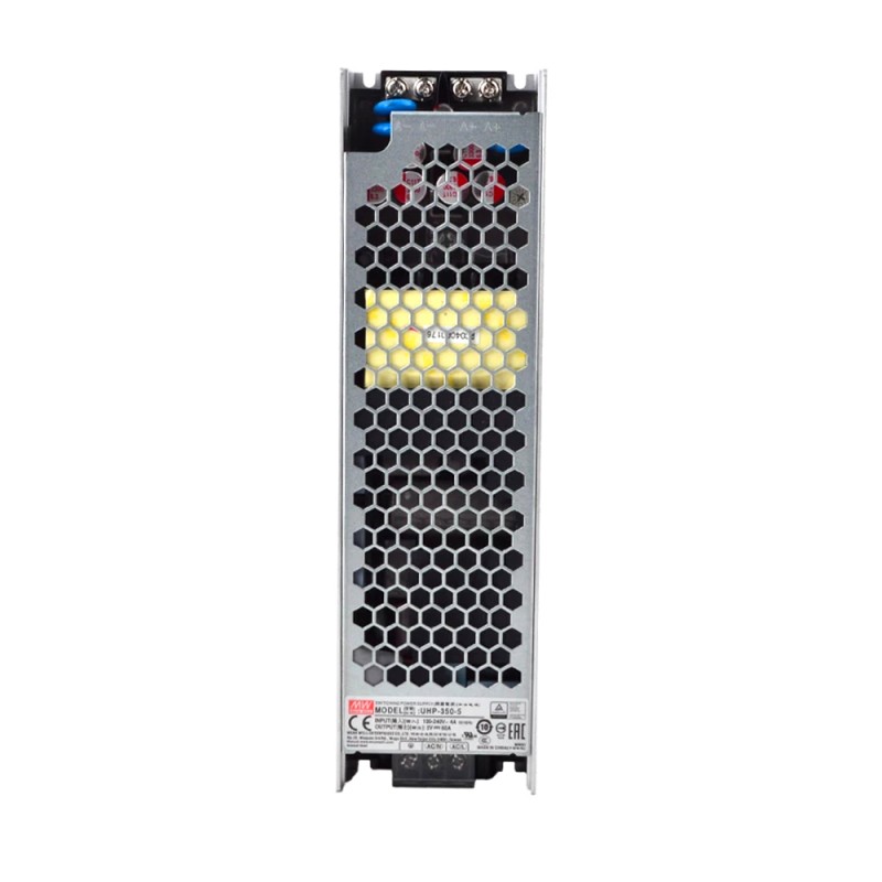UHP-350-5 MEANWELL 300W 5VDC 60A 115/230VAC Tipo delgado con fuente deAlimentación conmutada PFC