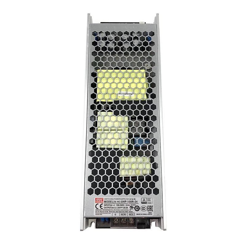 UHP-500R-24 MEANWELL 501.6W 20.9A 115/230VAC Tipo delgado con fuente deAlimentación conmutada PFC