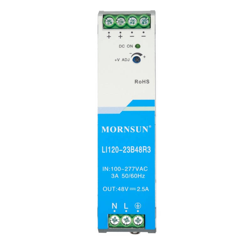 120W 48V 2.5A 85-305VAC/120-430VDC Carril DIN Fuente de alimentación conmutada