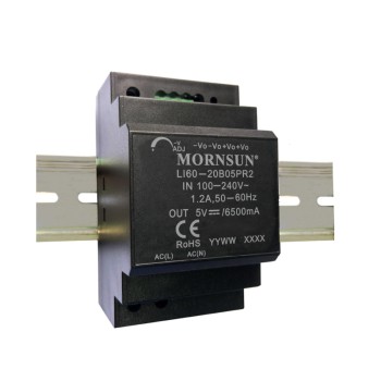 60W 12V 4.5A 85-264VAC/120-370VDC Carril DIN Fuente de alimentación conmutada