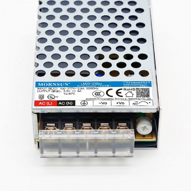 25W 3.3V 6A 85-305VAC/120-430VDC Fuente de alimentación conmutada