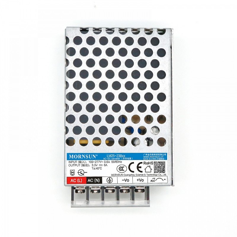 25W 3.3V 6A 85-305VAC/120-430VDC Fuente de alimentación conmutada