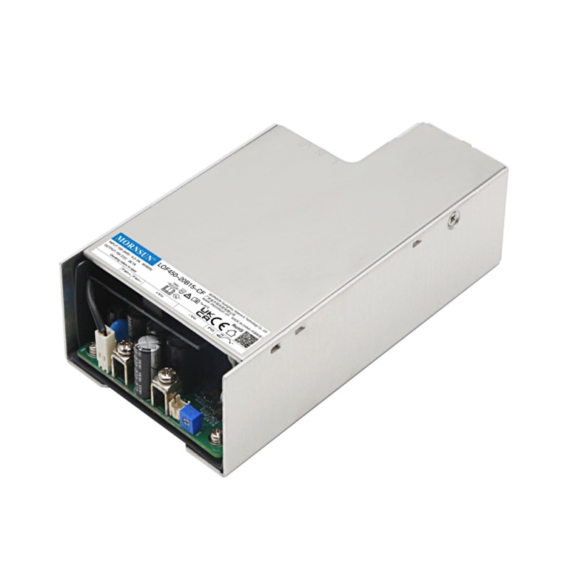 450W 24V 18.75A 90-264VAC/127-370VDC Fuente de alimentación conmutada con función PFC y refrigeración forzada